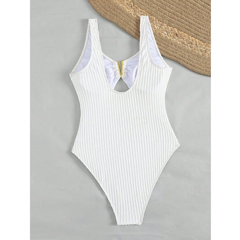 Damen High-Waist Badeanzug mit Cut-Out Echo Archiv