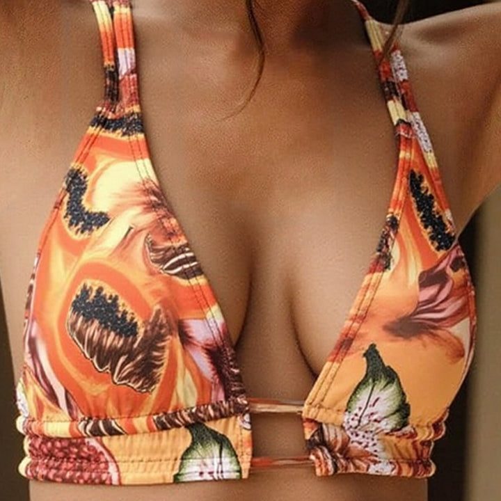 Damen Triangel-Bikini mit raffinierten Fruchtmotiven Echo Archiv