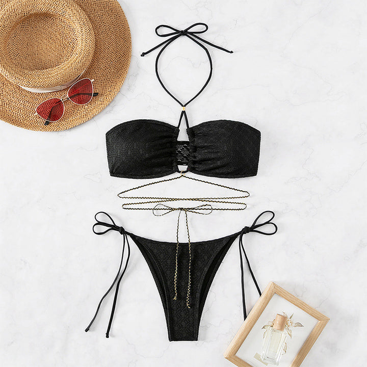 Damen Bandeau-Bikini mit raffiniertem Schnürdesign Echo Archiv