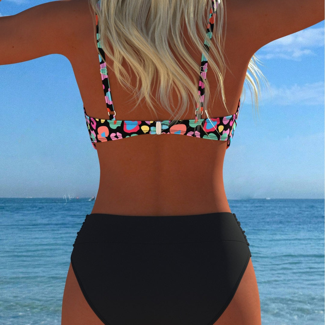 Damen Bikini-Set mit formendem Bustier und hoher Taille Mirla-Eva Jonsson