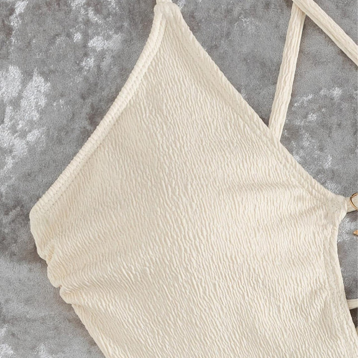 Damen Cut-Out Badeanzug mit einzigartigem Ringdetail Echo Archiv