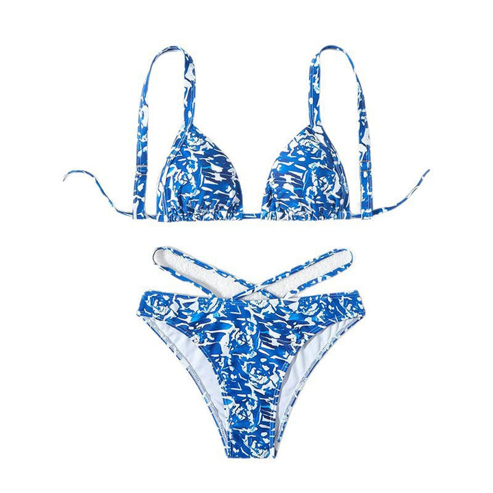 Damer Triangel-Bikini med moderiktigt knyt detaljer Mirla-Eva Jonsson