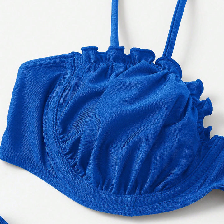 Damen Push-Up-Bikini mit Raffung und verstellbaren Trägern Echo Archiv