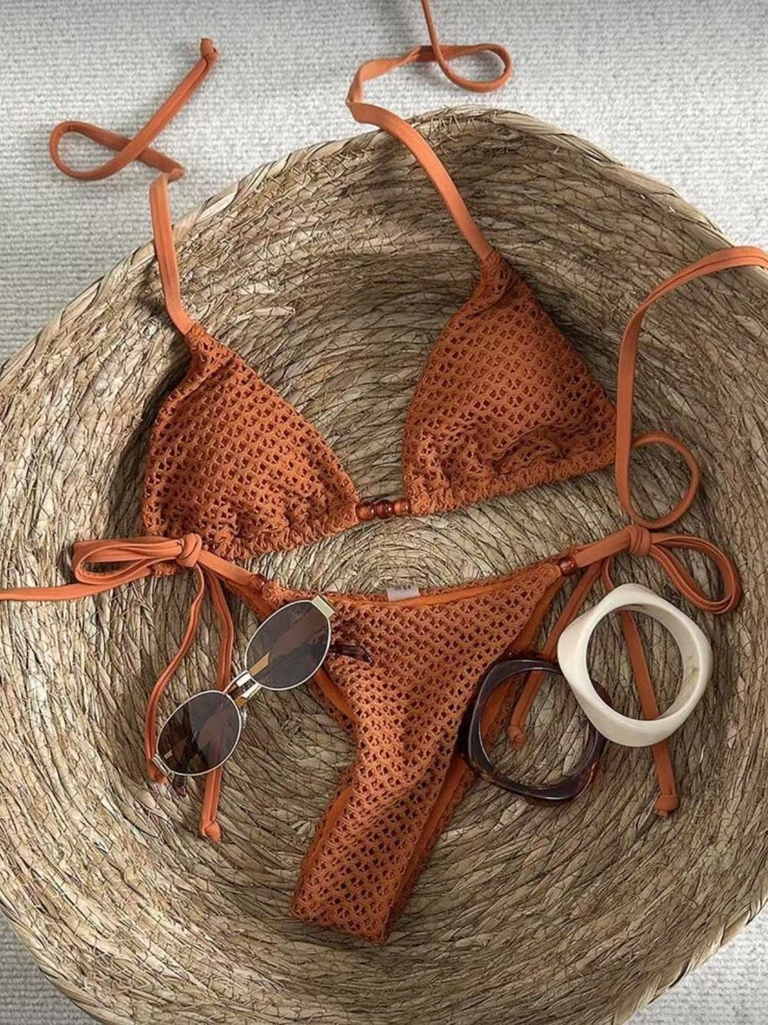 Damen Netz-Bikini mit verstellbaren Trägern Echo Archiv