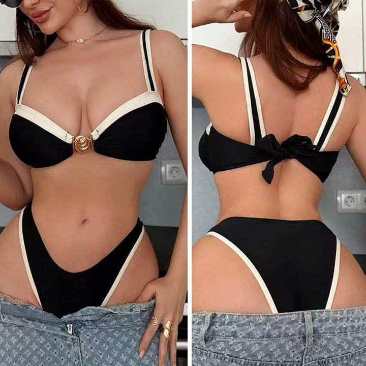 Damen Designer-Bikini mit verzierten Trägern Echo Archiv