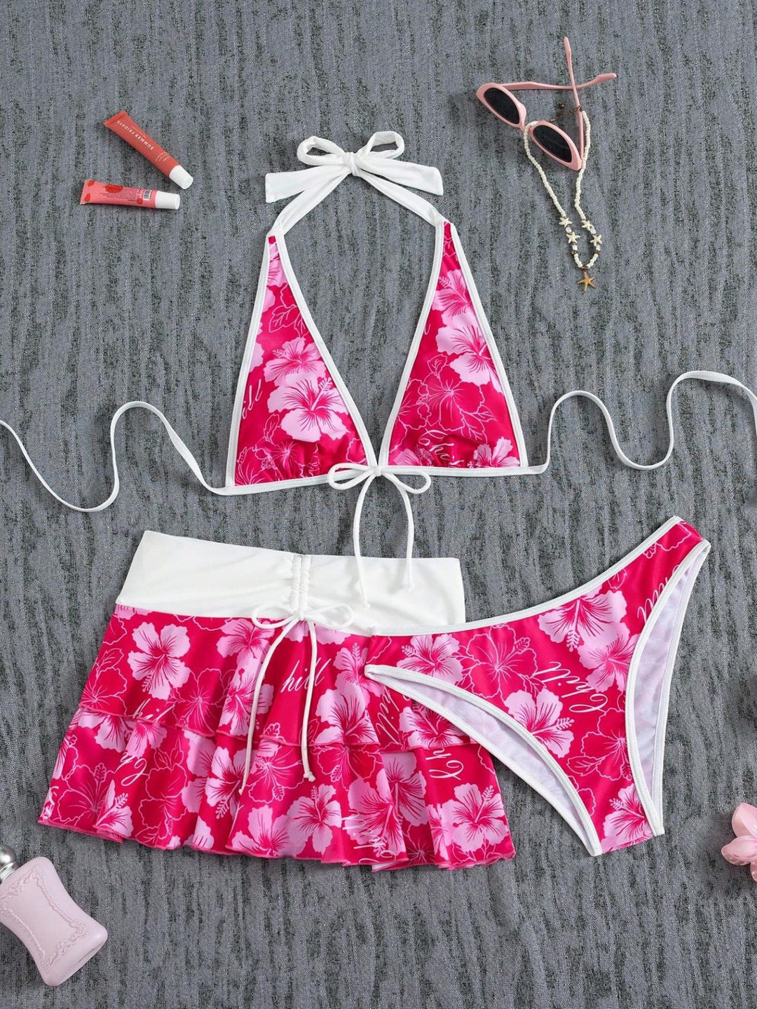 Damen Bikini-Set mit Rock Echo Archiv