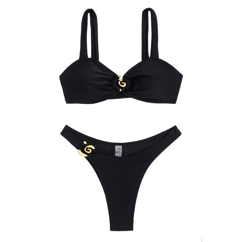 Damen Bikini mit eleganten Gold-Details Echo Archiv