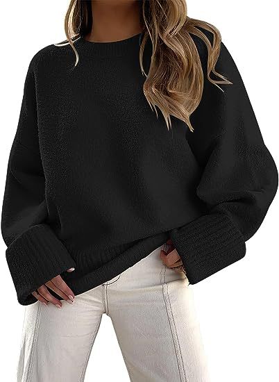 Damer bekväm oversized tröja med strukturerad fleece Eva Jonsson