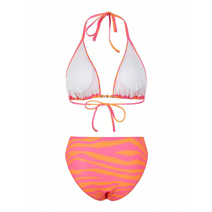 Damen Bikiniset mit modischem Wickelrock und trendigem Zebra-Design Echo Archiv