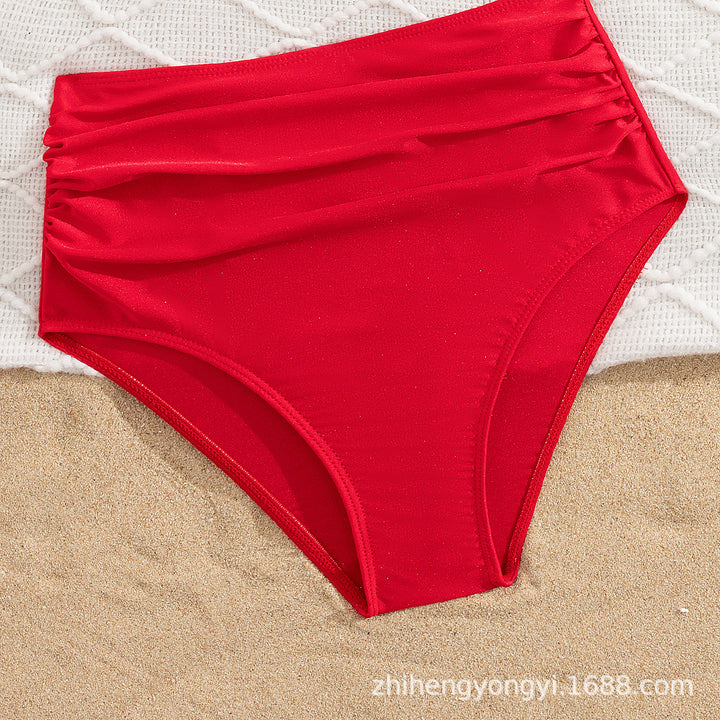Damen Hoch-waisted Bikini mit voluminösem Rüschendesign Echo Archiv