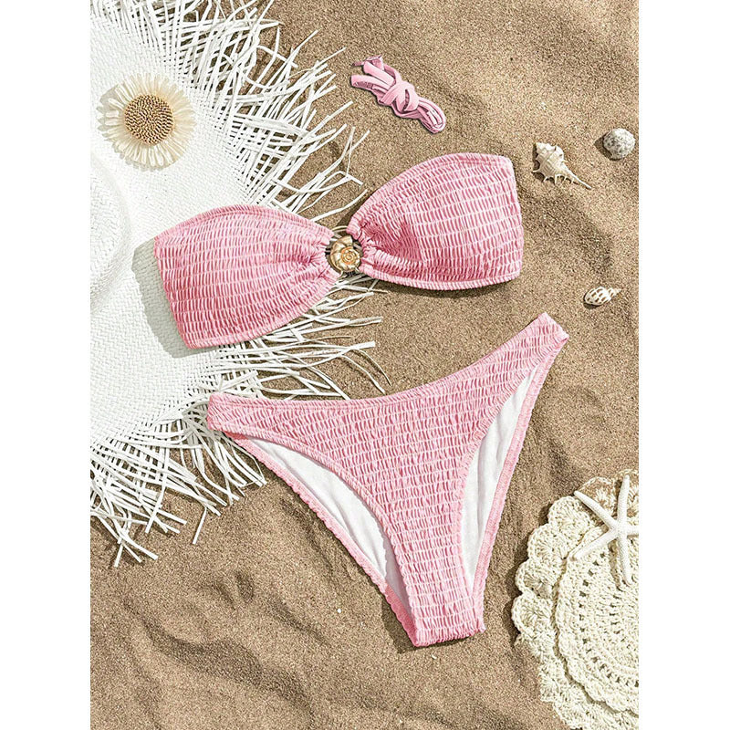 Damen Bandeau-Bikini mit raffiniertem Raffung-Design Echo Archiv