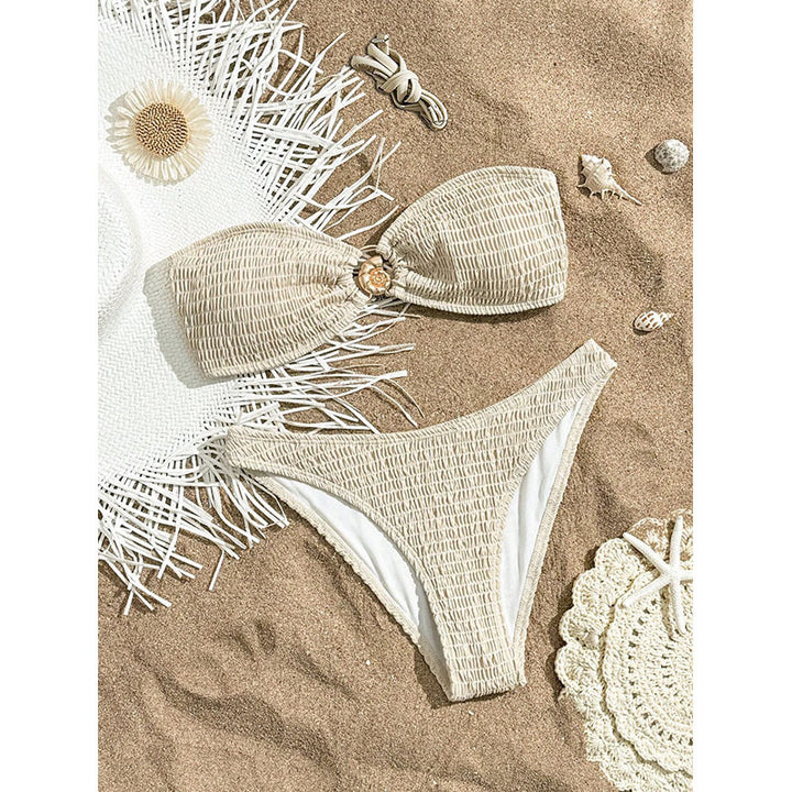 Damen Bandeau-Bikini mit raffiniertem Raffung-Design Echo Archiv