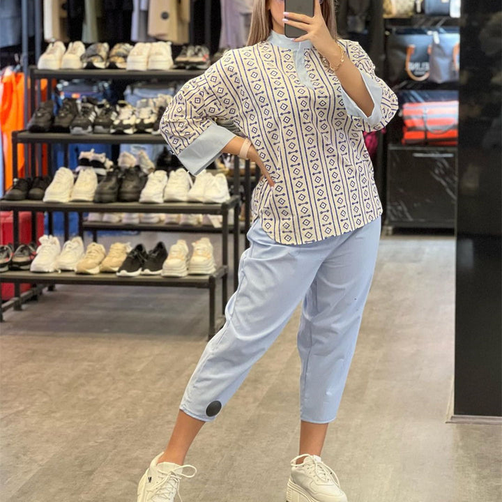 Damer avslappnad fritidsblus Eva Jonsson