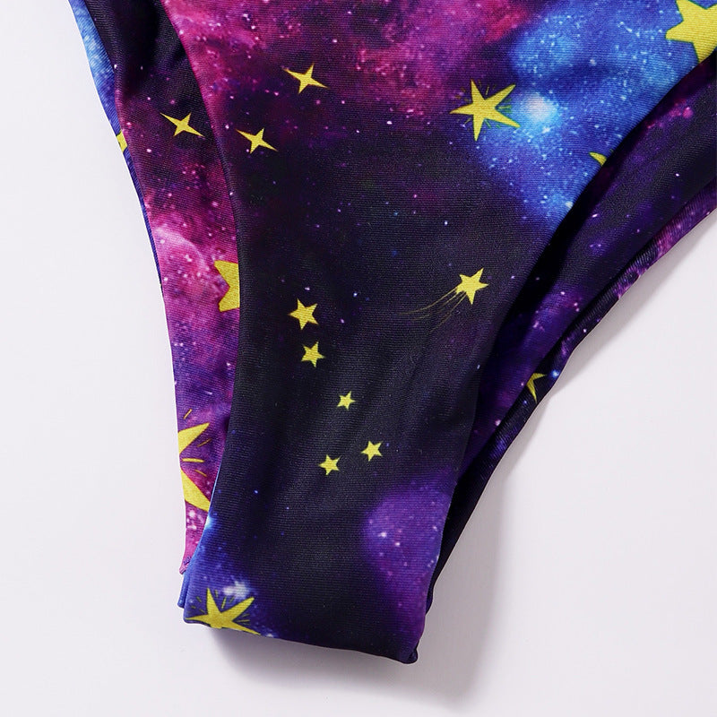 Damen Buntes Sternenmotiv Bikini Echo Archiv