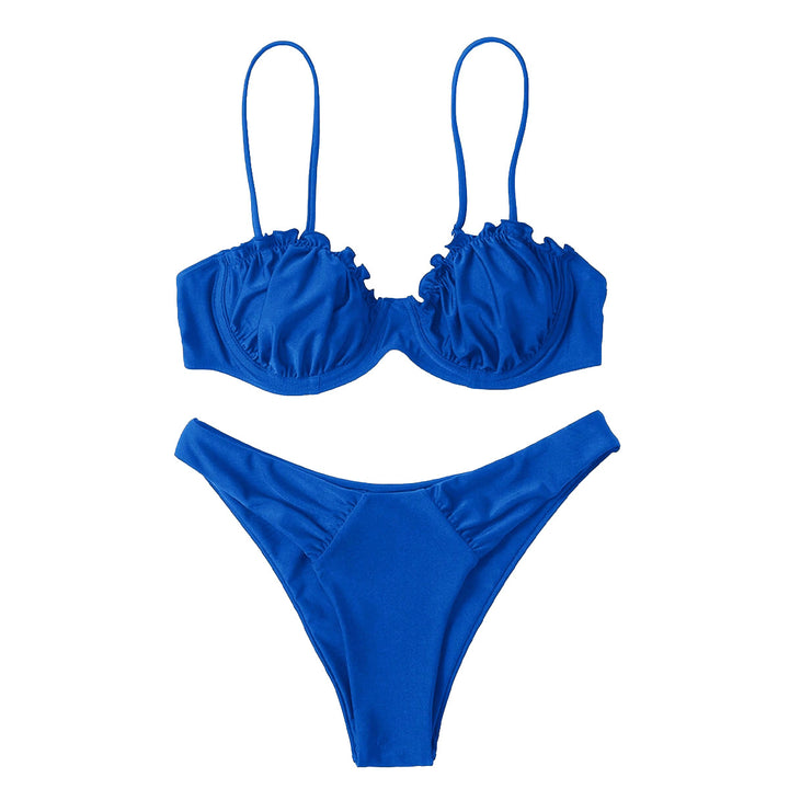 Damen Push-Up-Bikini mit Raffung und verstellbaren Trägern Echo Archiv