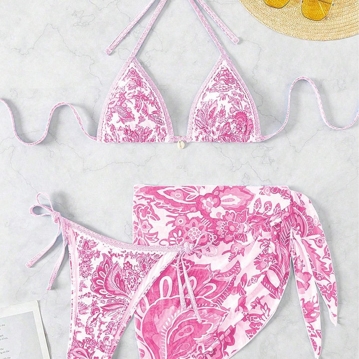 Damen Triangel-Bikini-Set mit elegantem Wickelrock Echo Archiv