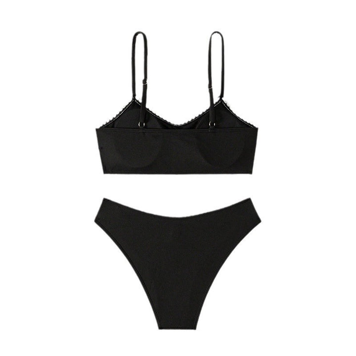 Damen Bikini-Set mit verspieltem Rüschendesign und hochgeschnittenem Slip Echo Archiv