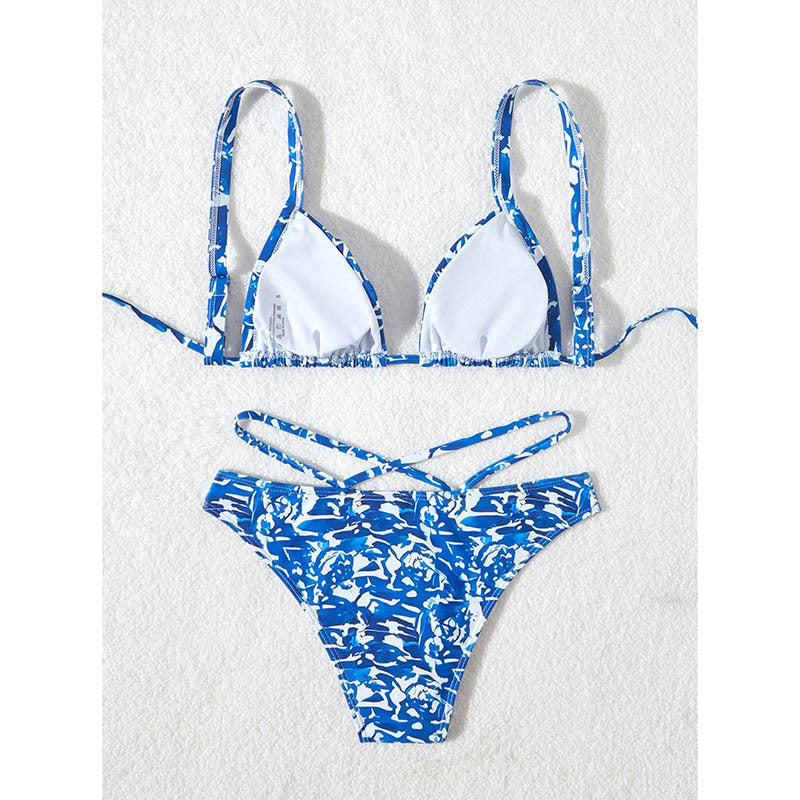 Damer Triangel-Bikini med moderiktigt knyt detaljer Mirla-Eva Jonsson