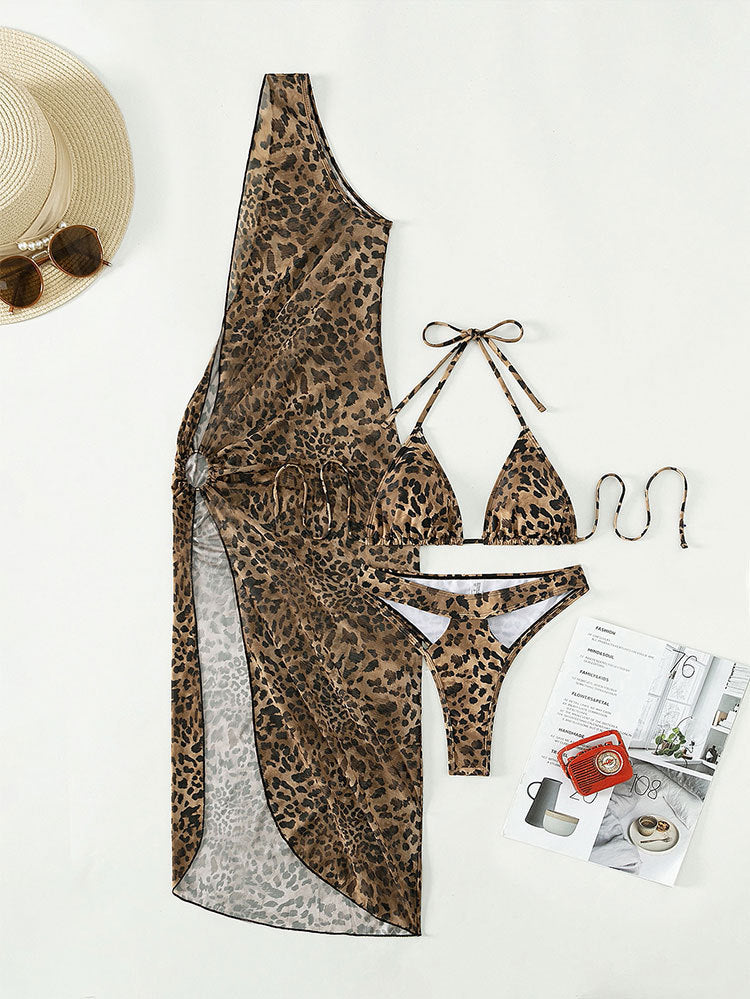 Damer Triangel-Bikini med transparent strandrock Mirla-Eva Jonsson
