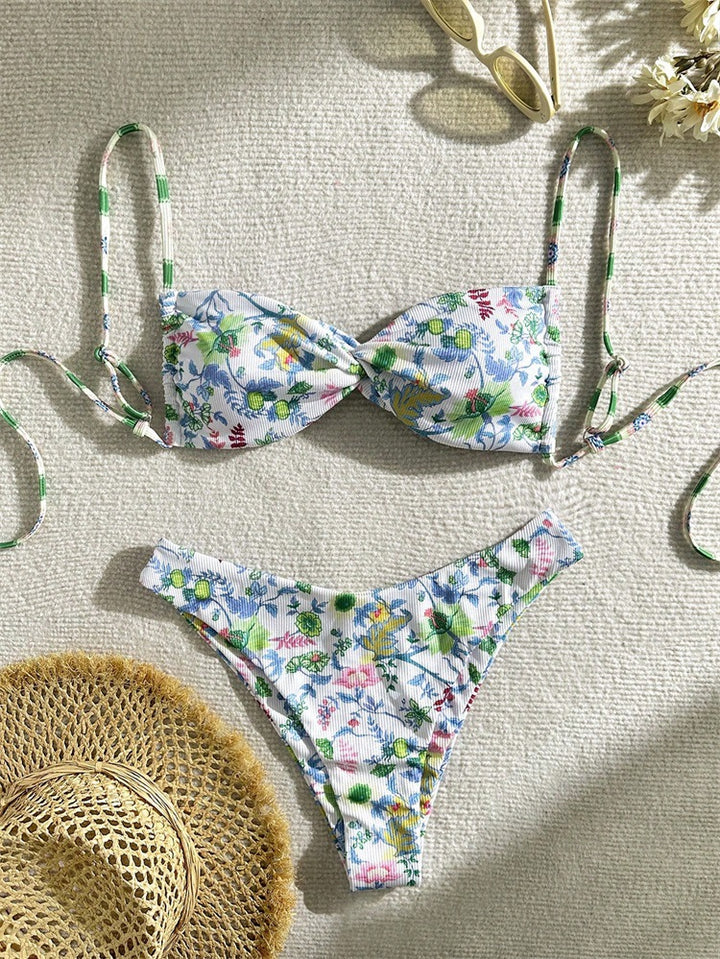 Dame Snodd Bikini med blommönster Mirla-Eva Jonsson