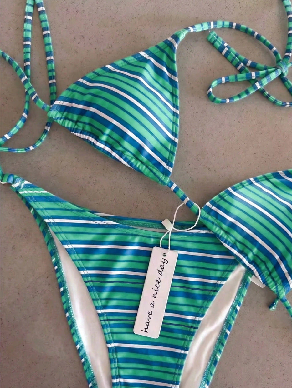 Damen Triangel-Bikini mit klassischem Punktmuster Echo Archiv