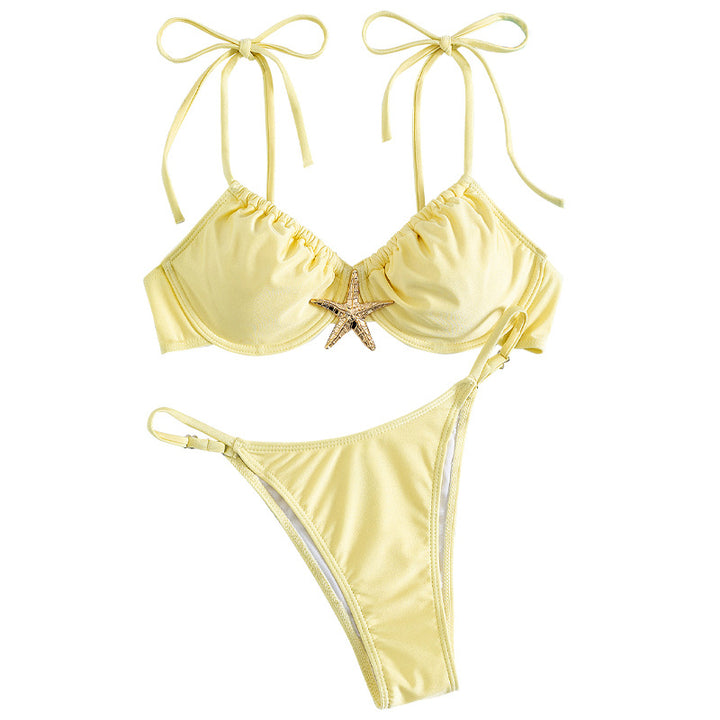 Damen Push-Up-Bikini mit dekorativem Muschelverschluss Echo Archiv