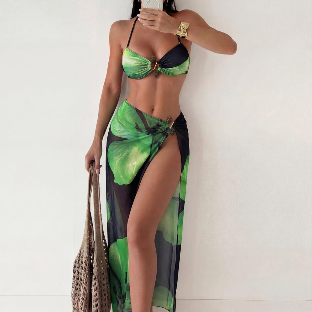 Damen Cut-Out Badeanzug mit einzigartigem Ringdetail Echo Archiv