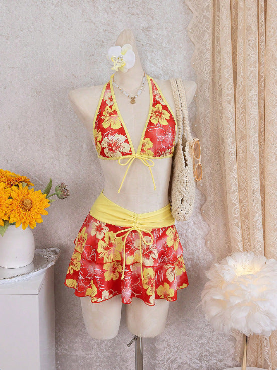 Damen Bikini-Set mit Rock Echo Archiv