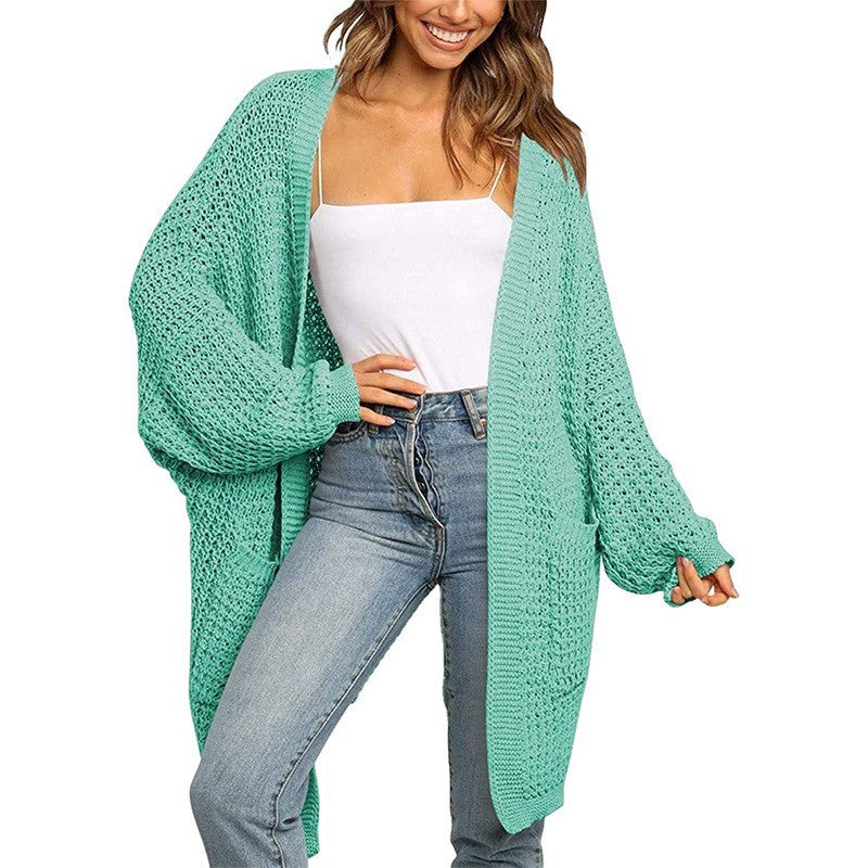 Damer avslappnad stickad cardigan Eva Jonsson