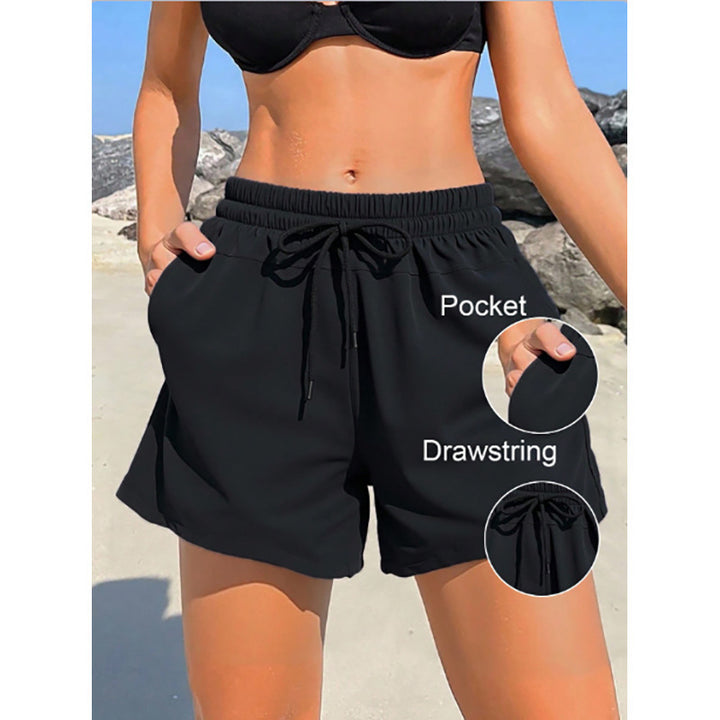 Damen Badeshorts mit verstellbarem Bund und praktischen Taschen Echo Archiv