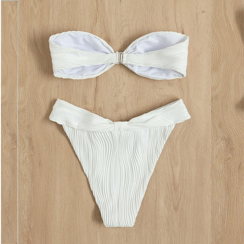 Damen Bandeau-Bikini mit dekorativem Wickeldetail Echo Archiv