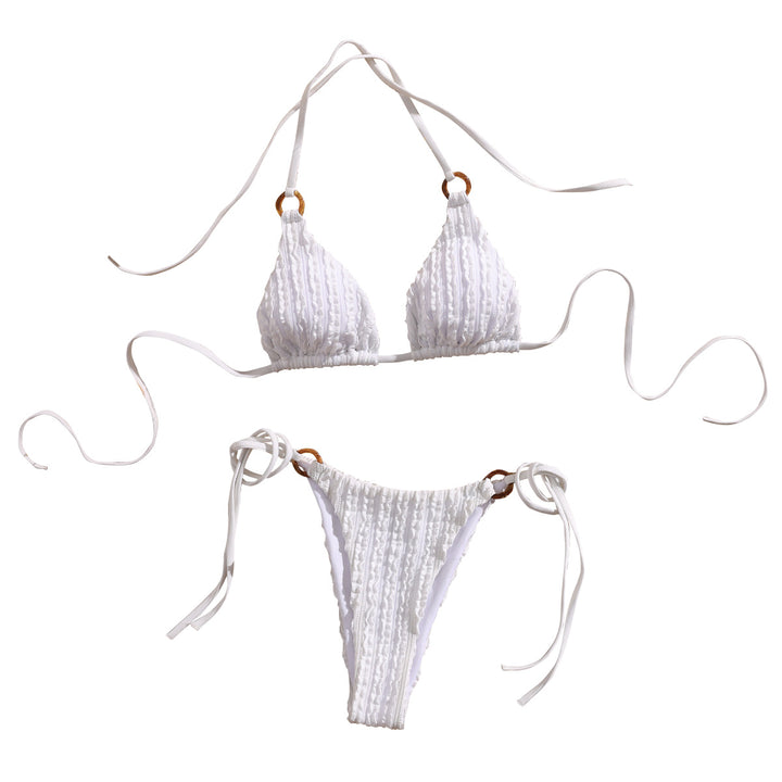 Damen Triangel-Bikini mit verspielter Rüschendetail Echo Archiv