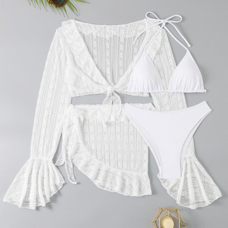 Damen Bikiniset mit transparentem Cover-Up und raffinierten Details Echo Archiv