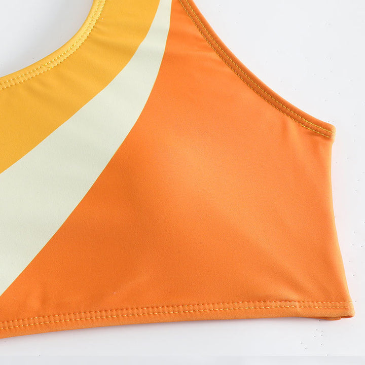Damen Asymmetrischer Bikini mit detaillierter Farbverlauf-Optik Echo Archiv