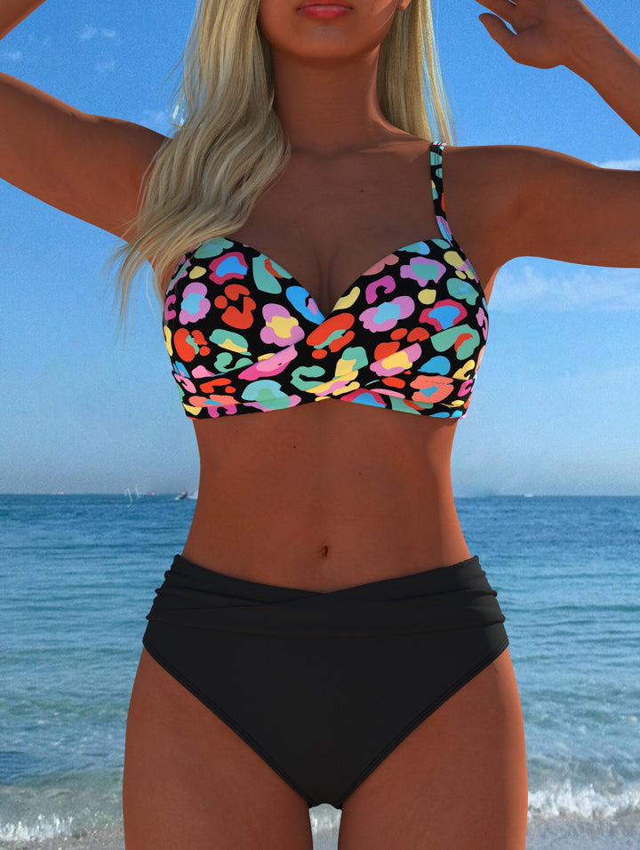 Damen Bikini-Set mit formendem Bustier und hoher Taille Mirla-Eva Jonsson