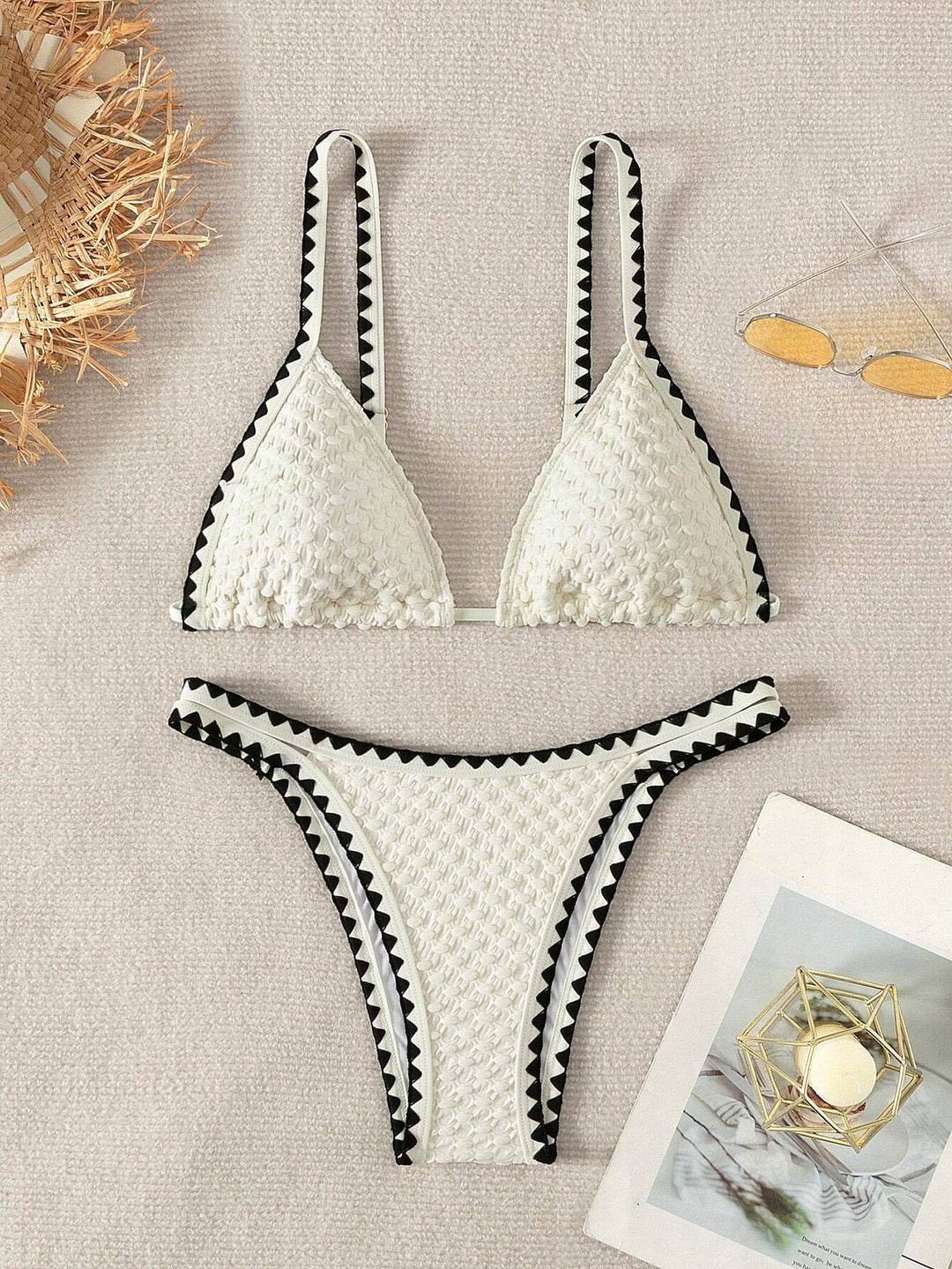 Damen Triangel-Bikini mit raffiniertem Häkelmuster Echo Archiv