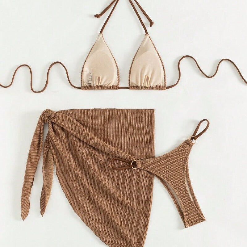 Damen Triangel-Bikini mit Wickelrock Echo Archiv