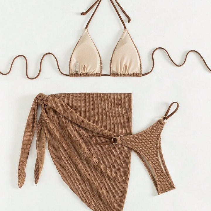 Damen Triangel-Bikini mit Wickelrock Echo Archiv