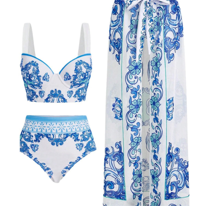Damen Bikiniset mit elegantem Pareo Echo Archiv