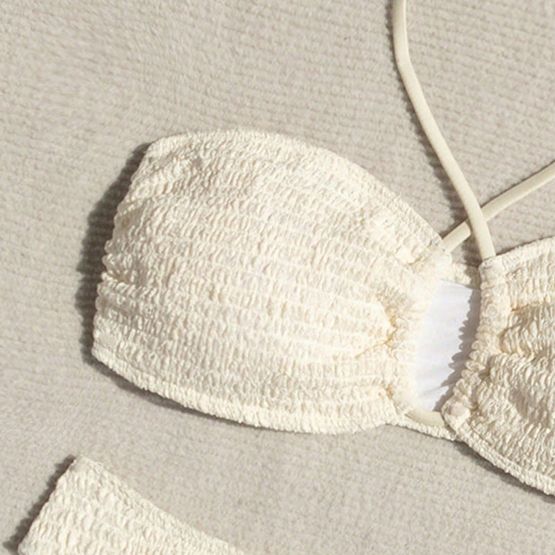 Damen Bandeau-Bikini mit hoch geschnittenem Slip und eleganten Bindebändern Echo Archiv