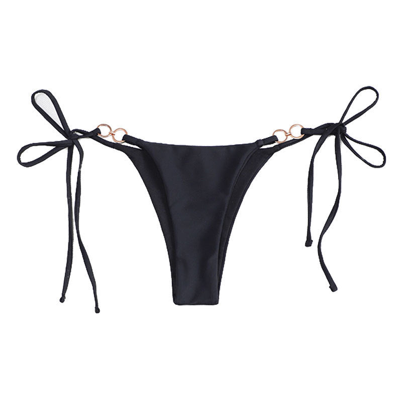 Damen Bikiniunterteil mit verstellbaren Bindebändern und elegantem Ringdetail Echo Archiv