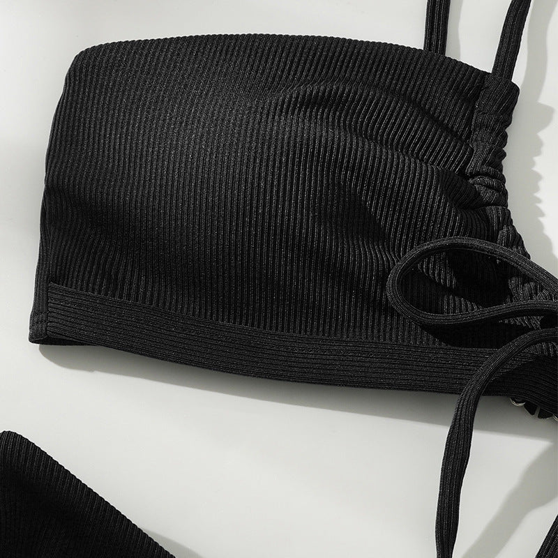 Damen Bikini-Set mit raffiniertem Wickeldetail und verstellbaren Trägern Echo Archiv