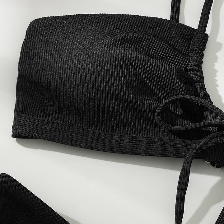 Damen Bikini-Set mit raffiniertem Wickeldetail und verstellbaren Trägern Echo Archiv