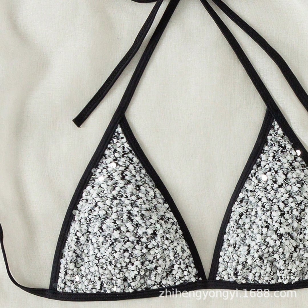 Damen Triangel-Bikini mit funkelndem Detail Echo Archiv