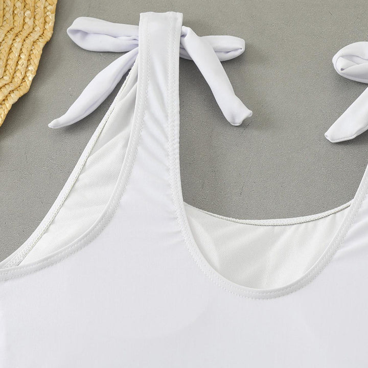 Damen Bauchfreies Bikini-Set mit grafischem Druck Echo Archiv