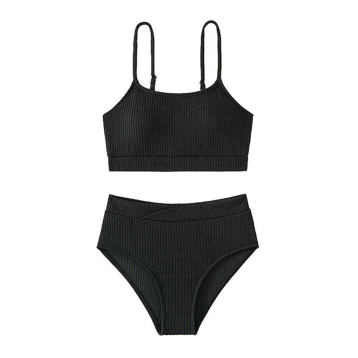 Damen Crop-Top Bikini mit hohem Bund Echo Archiv