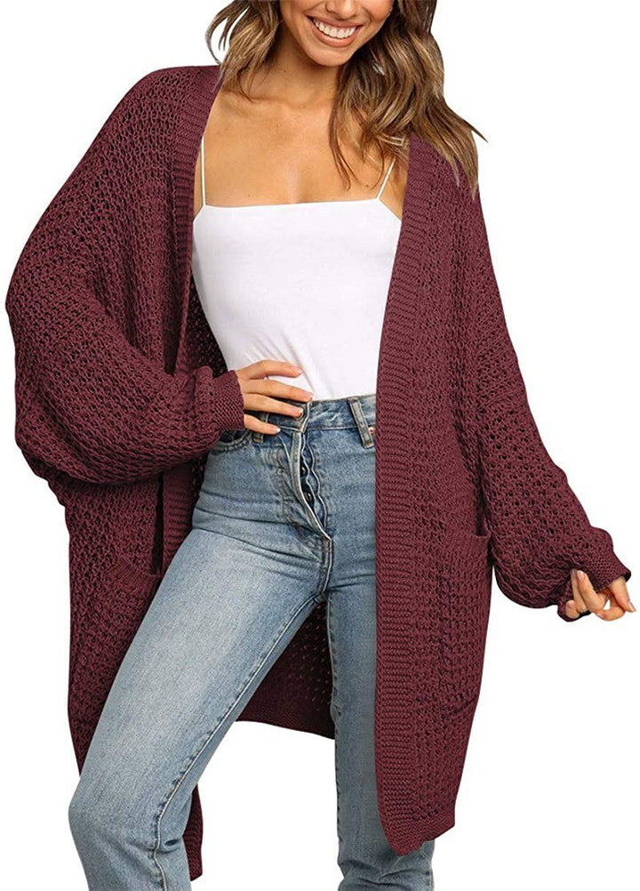 Damer avslappnad stickad cardigan Eva Jonsson
