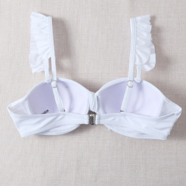 Damen Bikini-Oberteil mit gefransten Trägern und Knoten-Detail Echo Archiv