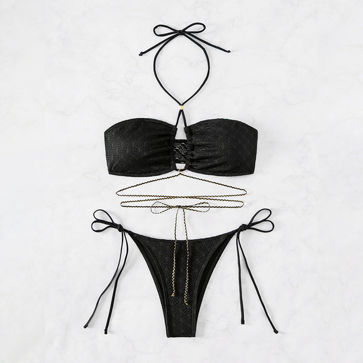 Damen Bandeau-Bikini mit raffiniertem Schnürdesign Echo Archiv