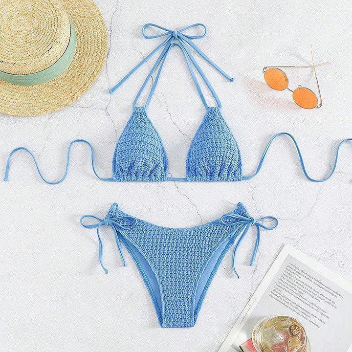 Damen Crochet-Bikini-Set mit verspielten Schleifendetails Echo Archiv